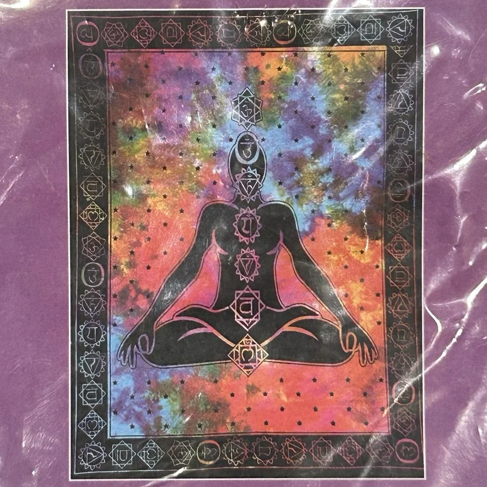 Mediation Cotton Tapestry Seven Chakra Wall‎ Decor Tapestry Yoga Cotton Poster